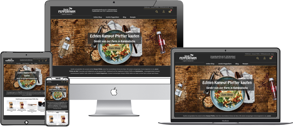 Web Design Project - Uncle's Pepperfarm Shop